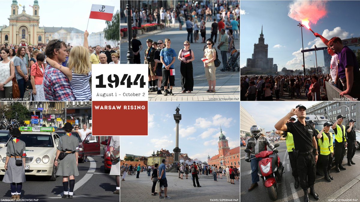 Every year, on August 1, exactly at 5 pm, alarm sirens sound throughout #Warsaw🇵🇱. The city freezes. People stop and stand in silence for a minute. They step out of their cars. Some salute. Some cry. Read our 🧶 to find out why we do it⤵️ #WarsawUprising #Rising44