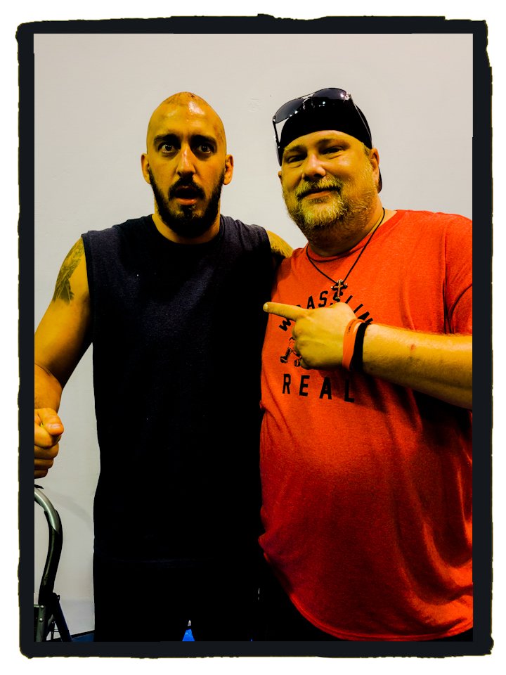 JerkFace2k15's tweet photo. @ManceWarner @IWAMidSouth
Got some quality #Mancesplain time in. Nice to finally meet you, brother.
What a damn weekend!! And it ain't over yet! https://t.co/pnQzNnfN1A
