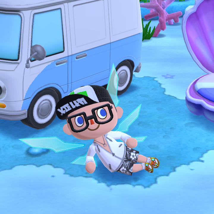 SyrSci's tweet photo. Anti-gravity wings sure make camping fun. #AnimalCrossing #PocketCamp https://t.co/mXpq7efTfk