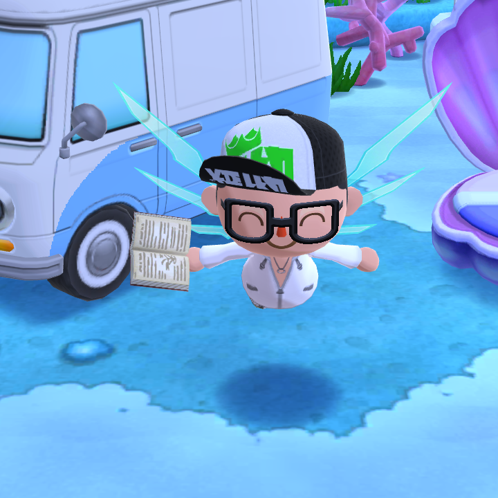 SyrSci's tweet photo. Anti-gravity wings sure make camping fun. #AnimalCrossing #PocketCamp https://t.co/mXpq7efTfk