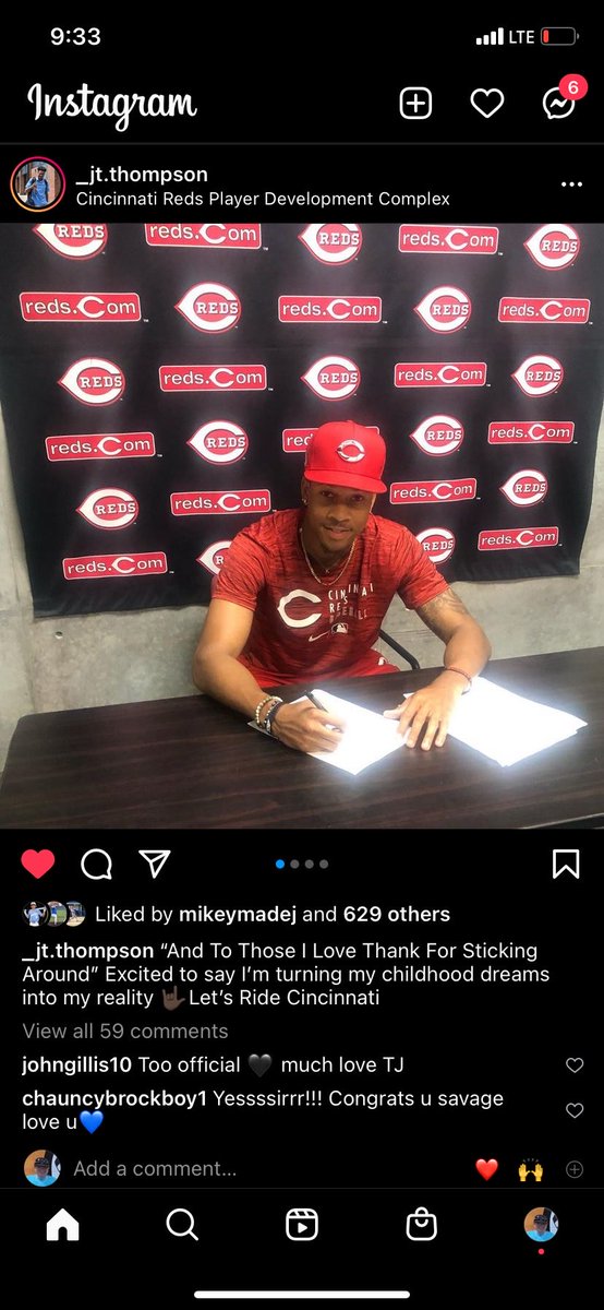 Way to go JT!!! Go Reds!!!