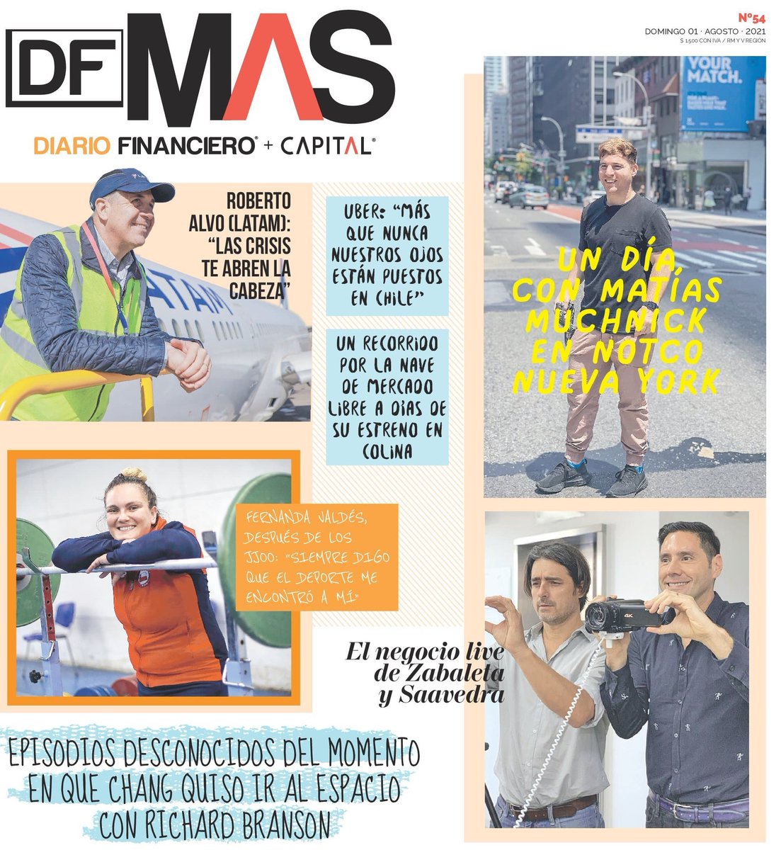DFMas's tweet photo. 📰Nueva edición de #AniversarioDFMAS: un día en Latam Airlines con Roberto Alvo, Fernanda Valdés después de los JJOO, el día en que Alberto Chang quiso ir al espacio y mucho más.
👉Revisa la edición 54° en nuestro papel digital https://t.co/vSDygdg06I https://t.co/5dqI6l3MHO