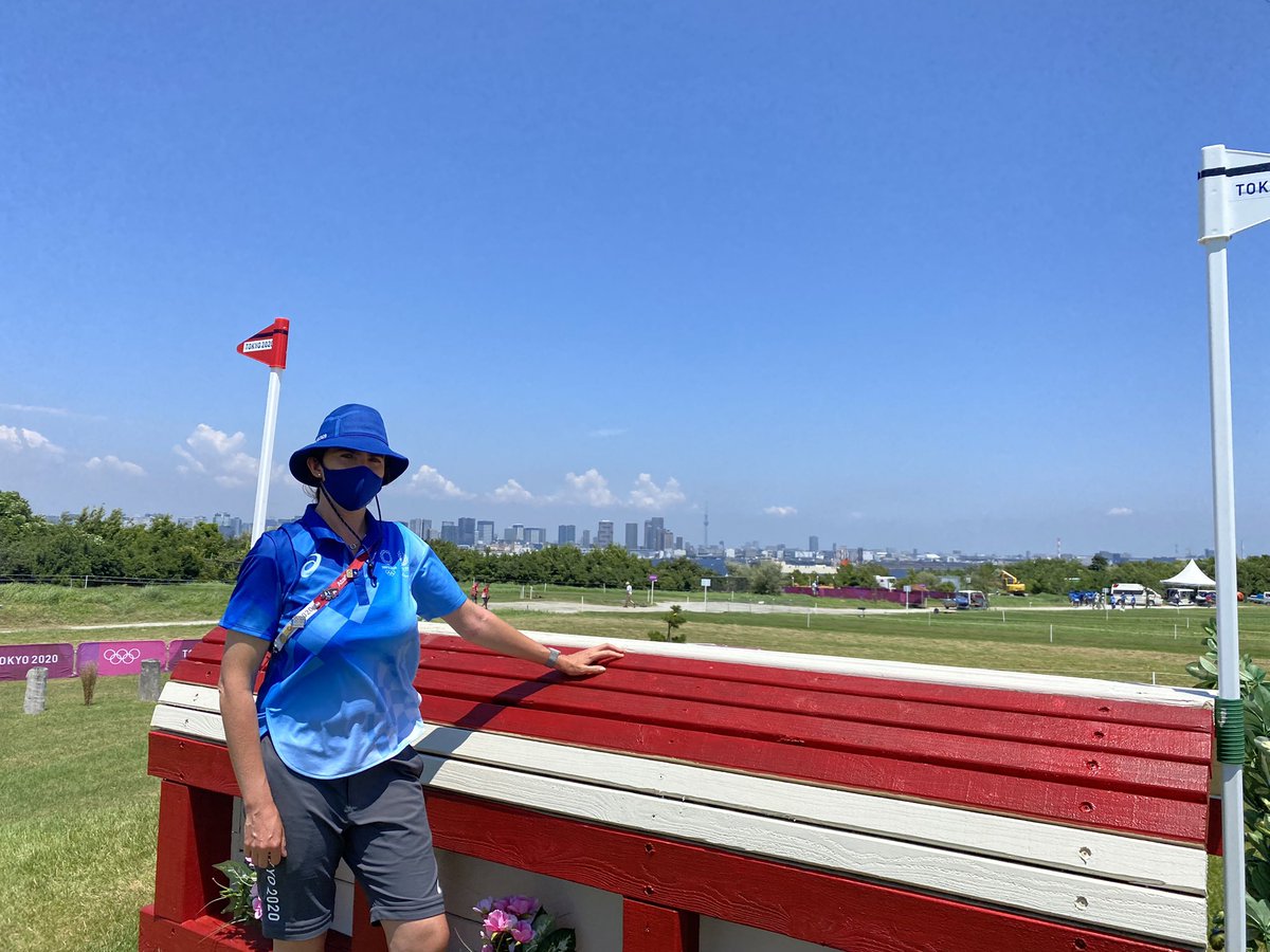 Olympic XC - done ✅ phew! What a view! #wedontplay #olympics #Equestrian #EquestrianEventing