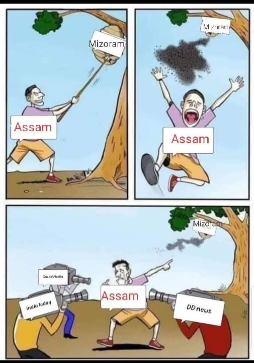 GracePachuau6's tweet photo. Before himanta, all seven sisters are lived peace.. Himanta is the problem of all this, we don follow #iStandWithHimanta .. We want peace #mizoramspeaksout #himantaexposed https://t.co/7GSoEhjIbY