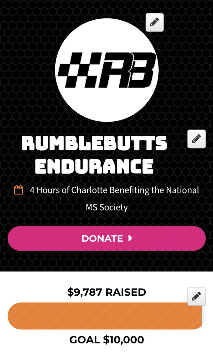 Jawzborne's tweet photo. We've been going after hours! Our Team, @rumblebutts is only $213 away from reaching out $10,000 goal!!! Can anyone step in last minute and help??? @iRacingMyers @chadknaus @iRacing @JimmieJohnson @StreamToEndMS @mssociety Anyone?!?!! #iracing

https://t.co/XJaU485bSv https://t.co/4bOgjfTLVb