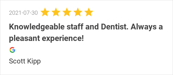 3MSunray's tweet photo. New 5.0-star Review: "Knowledgeable staff and Dentist. Always a pleasant experience!" https://t.co/DzRl2KWJJo
