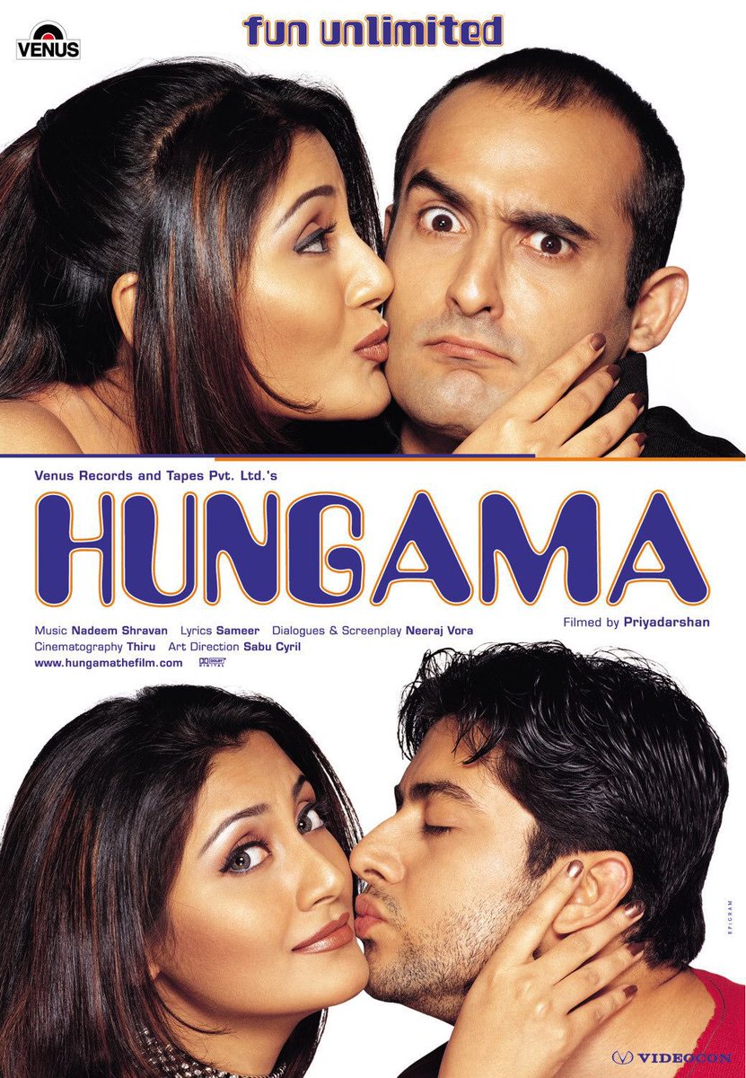 18 years since the release of one of my favs. Brought a smile on so many faces including mine. 😃✨🙏🏼
@SirPareshRawal #akshayekhanna @rtnjn @priyadarshandir @RimiSen16 
#hungama