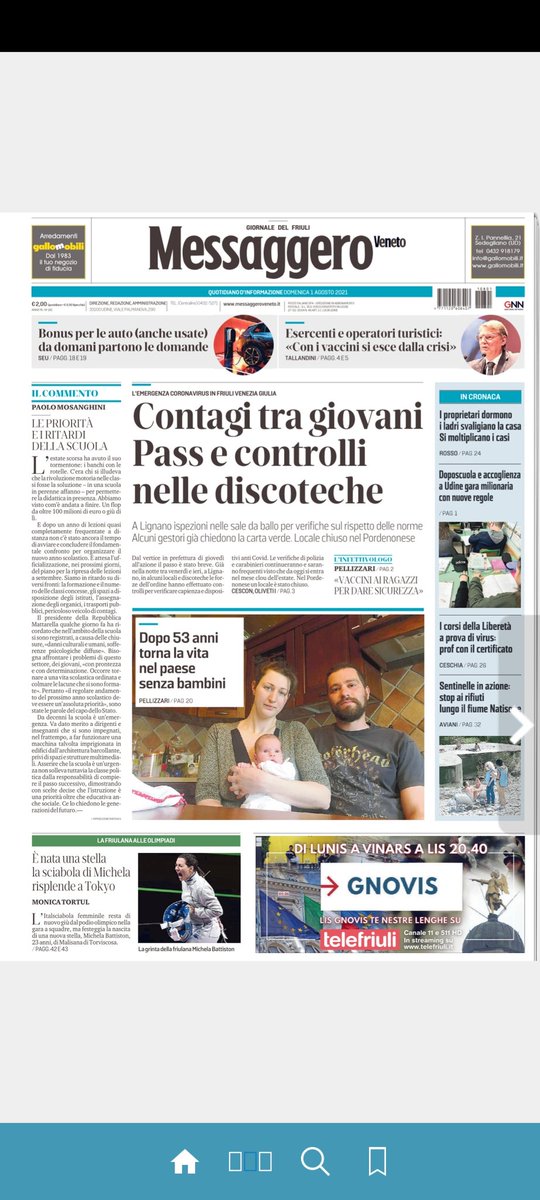 MonicaTortul's tweet photo. È nata una stella 🌟. La sciabola di #michelabattiston risplende a #Tokyo2020 
Sul @messveneto di oggi https://t.co/ekWcK9W09t
