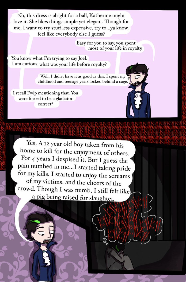 Nic036628164's tweet photo. Dressing room (P1-2) #ldshadowladyfanart @LDShadowLady #Fanart #comic #digitalart @Smallishbeans did this as a fan au of the empires smp of Joel and Lizzie. https://t.co/Etc4S4NonQ