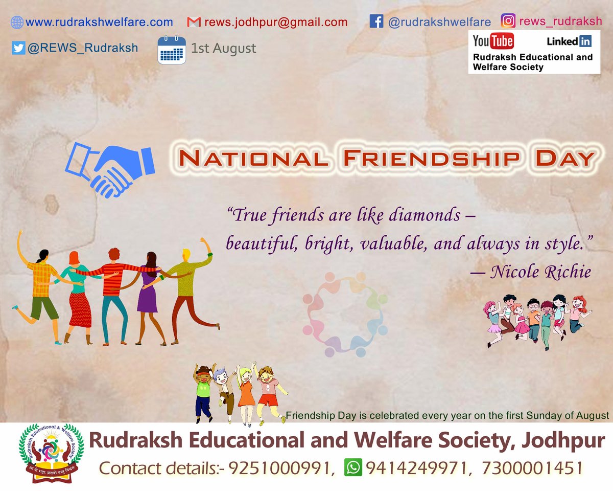 REWS_Rudraksh's tweet photo. “True friends are like diamonds – beautiful, bright, valuable, and always in style.”― Nicole Richie
“Sharing the human spirit through friendship”
#NationalFriendshipDay #FriendshipDay2021 #FriendshipDay #happyfriendshipday
#happyfriend
#happyfriendday
#happybestfriendday https://t.co/oa4BpHX12C