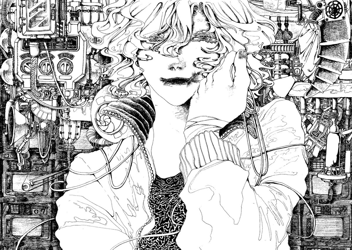 yoshimaru2327's tweet image. ペン画などいろいろかきます