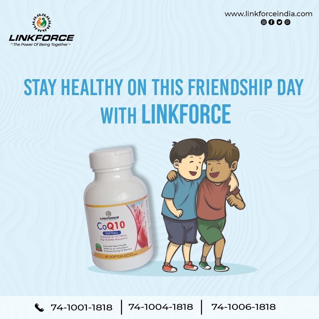 LinkForce_'s tweet image. Stay Healthy On This Friendship Day with 𝗟𝗶𝗻𝗸𝗙𝗼𝗿𝗰𝗲 

#LinkforceIndia #HealthCare #AgricultureProducts #HealthyIndiaí
#happyfriendshipday #friendshipday #friendship #friends #friendshipgoals #friendsforever #bestfriends #friendships #friendshipforever #friendshiplove
