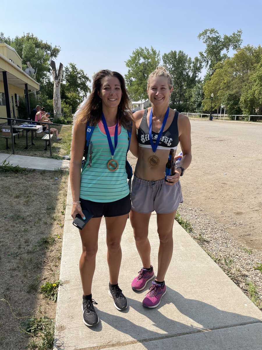SeCanLauren's tweet photo. My dream came alive- Bike Lucky Lake to Rhurst Ferry (20km), Swim across #LakeDief (2.1km), Run to Riverhurst #Sask (4km) had the BEST day for it ☀️ #DiefenbakerDash2021 #triathlon #prairietriathlon 26 Total, 13 ppl swam across the lake. Amazing volunteers 🤗 #firsttriathlon https://t.co/u2BPcBSFmh