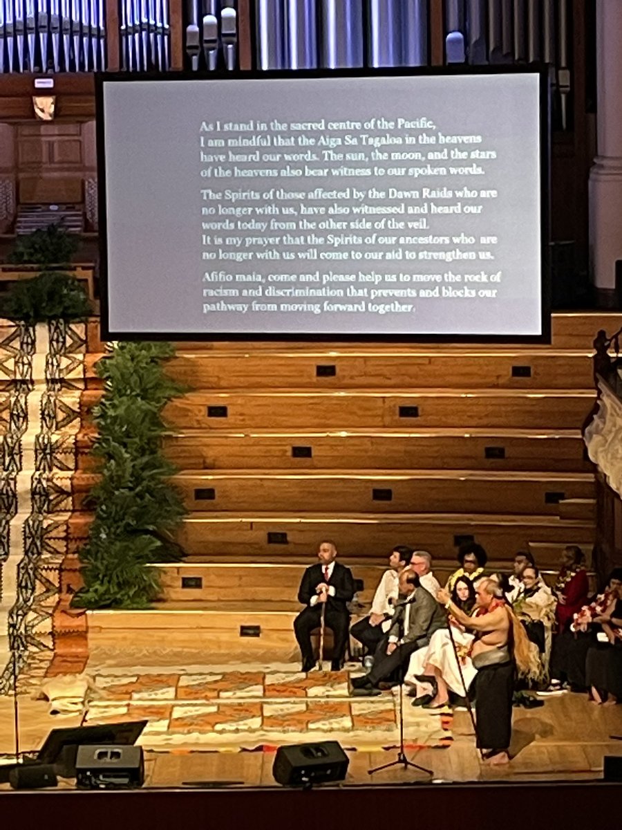 Privileged to be able to represent <a href="/NZPPTA/">Teachers@ PPTA</a> at the formal apology for the Dawn Raids. Lovely to see education offered up as reparations alongside fine mats.