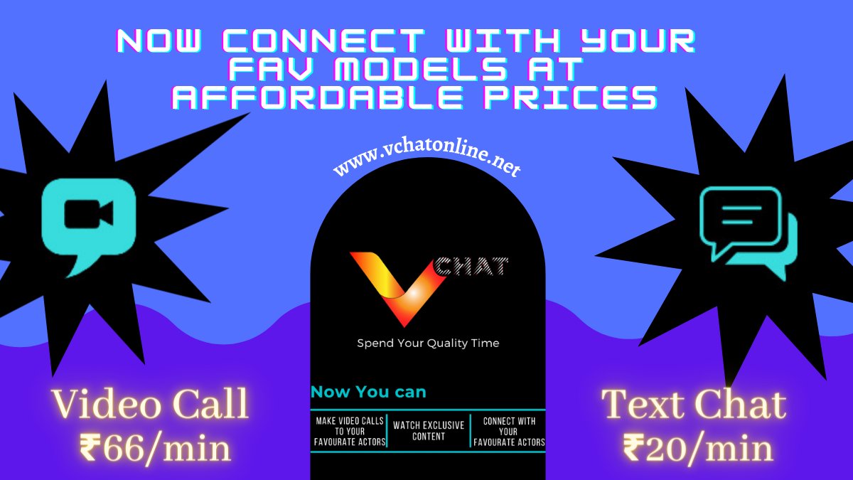 Now you can connect with your fav models at Affordable Prices.
HURRY UP!!!!
Visit now @ vchatonline.net
