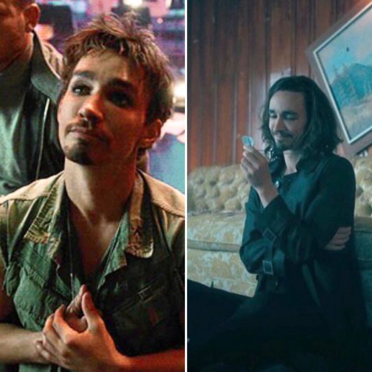 TheSheehab's tweet photo. Wondering if there’ll be a Season 3 dog tags moment… Robert Sheehan in S1 and 2 of The Umbrella Academy © Netflix https://t.co/IEeJviVVwE