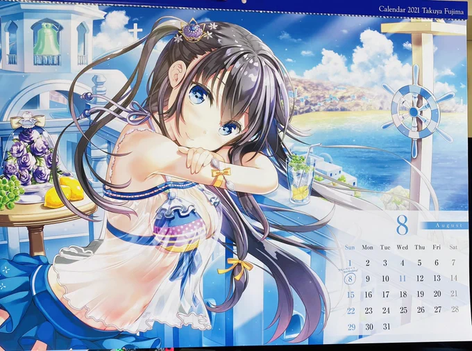 8月ー!ということで藤真拓哉カレンダーも8月になりました!
水着ブルーベリーちゃん⭐︎ 