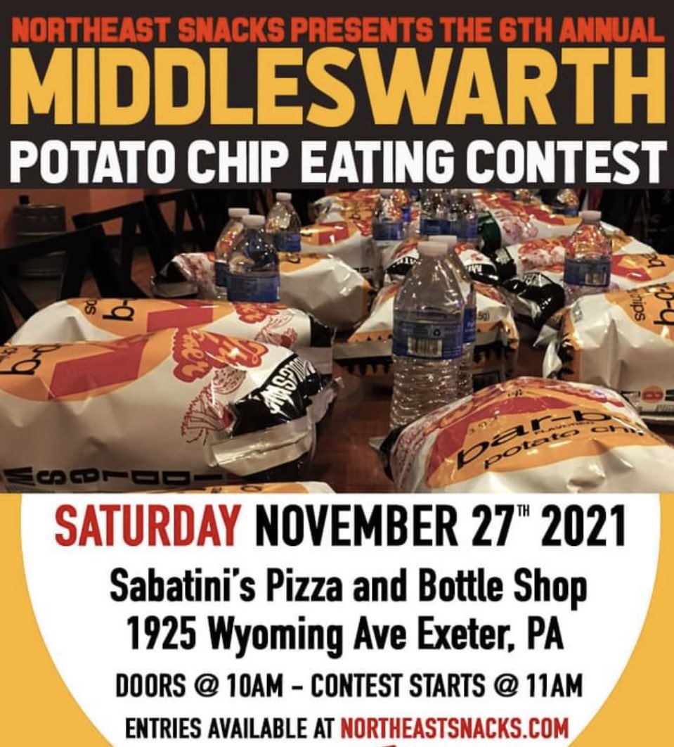 Himes412's tweet photo. I think I found a contest I can win! Practically lived off #Middleswarth and #Hartleys potato chips growing up in Central PA! They are the best! ๐ https://t.co/jyVxnR5kjv
