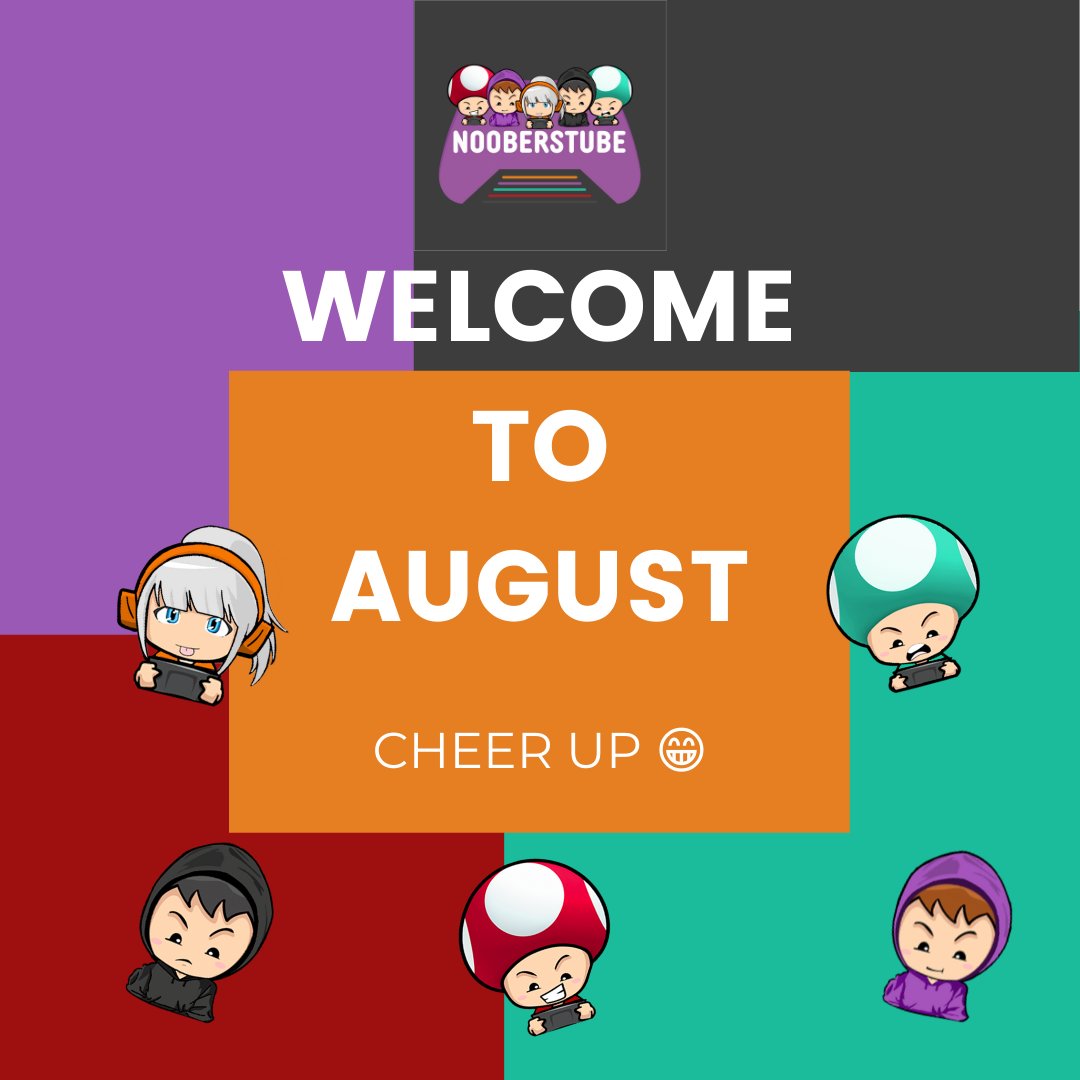 Hey look, it's another month! Welcome to August. Cheer Up! 😁

#nooberstube #blog #gameplay #games #share #store #mug #tshirt #apparelstore #accessorieslover #shopping #homewaresaddict #homewareshop #shoppingday #shirtstyle #shoppingonline #totebag #shirt #clothes #gaming #style