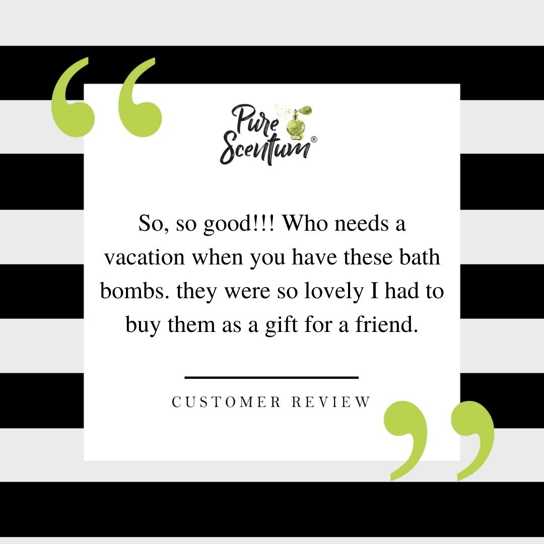 PureScentum's tweet photo. "Who needs a vacation when you have these bath bombs". Couldn't have said it better ourselves! Thank you for such lovely reviews.❤️

#organicbeautyproducts #veganbeauty #bathgoals #bathfizzies #bathbombsale #bathbombgifts #bathbombartisan #classybathing #greenbeauty https://t.co/biRwqpWSyn