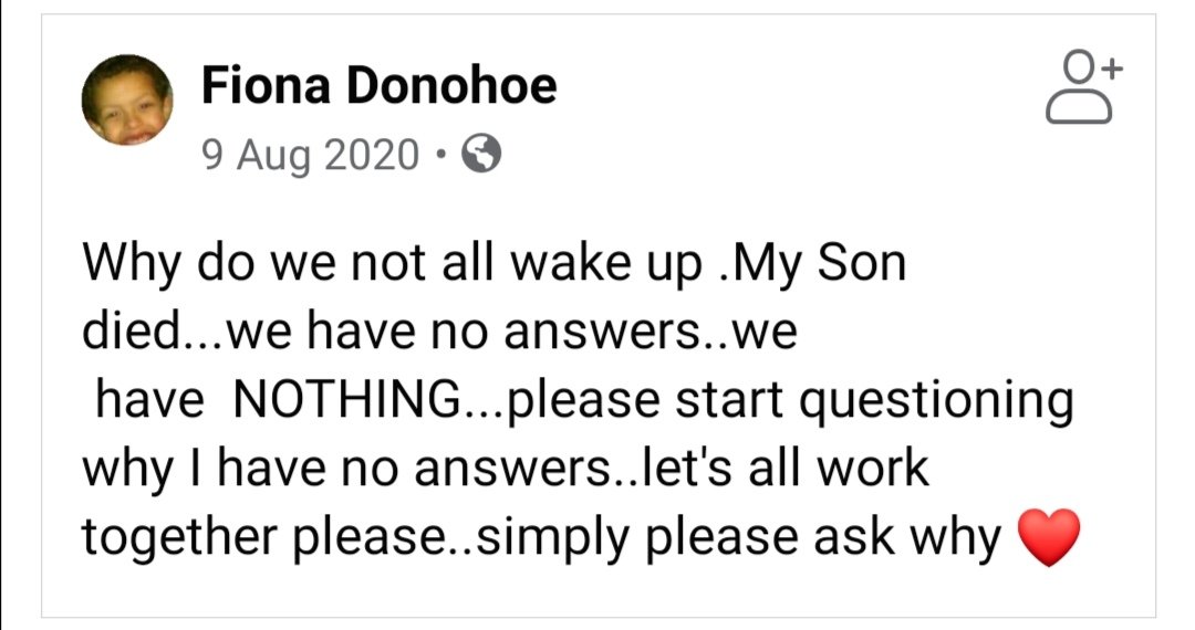 LISAMCARDLE10's tweet photo. A whole year ago since fiona broke her silence and turned to us all for help😢#NoahsArmy was formed right there and then we all pledged to ask questions, we all offered support, we agreed to twitter storm on Sundays! Noah is there guiding us💙 #RememberMyNoah https://t.co/qUsqolQSyP