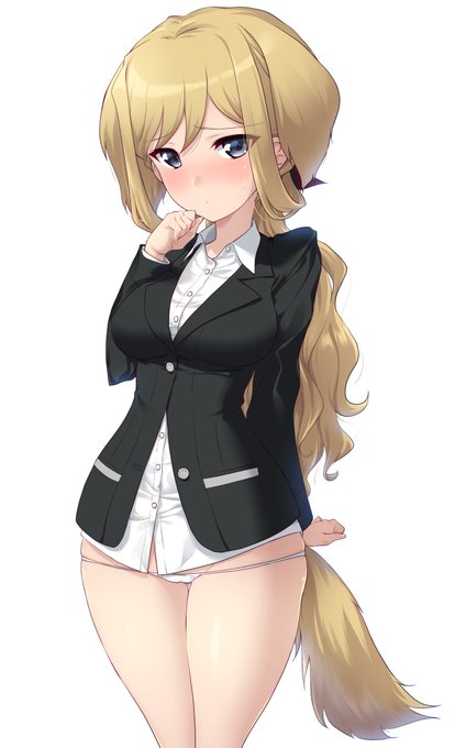 ストライクウィッチーズ風味リタさん、モフモフ感増やしてみた。少しはゴルデンレトリバー感出て来たかしら…?🐶 