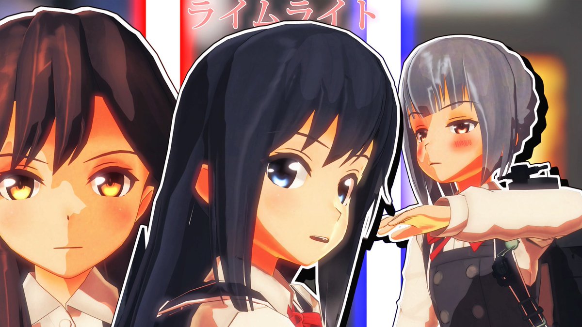 jebeng_sedayu's tweet photo. Had no intention making this #filmmusic #soundtrack for #MMD from the start featuring #Arashio #Asashio #Kasumi kinda reminded of persona 3 #荒潮
#朝潮 #霞 #かすみ so move along 👉
https://t.co/6PPxMHFj6E https://t.co/VGU8VvxJU9