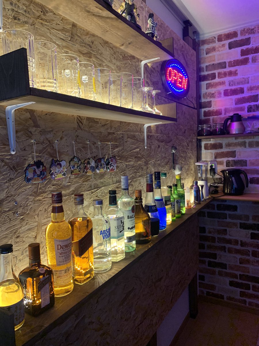 やまだみらくる ちなみに ほんとに至福の時間です Yotoborracho 宅飲み おうちバー 自宅バー