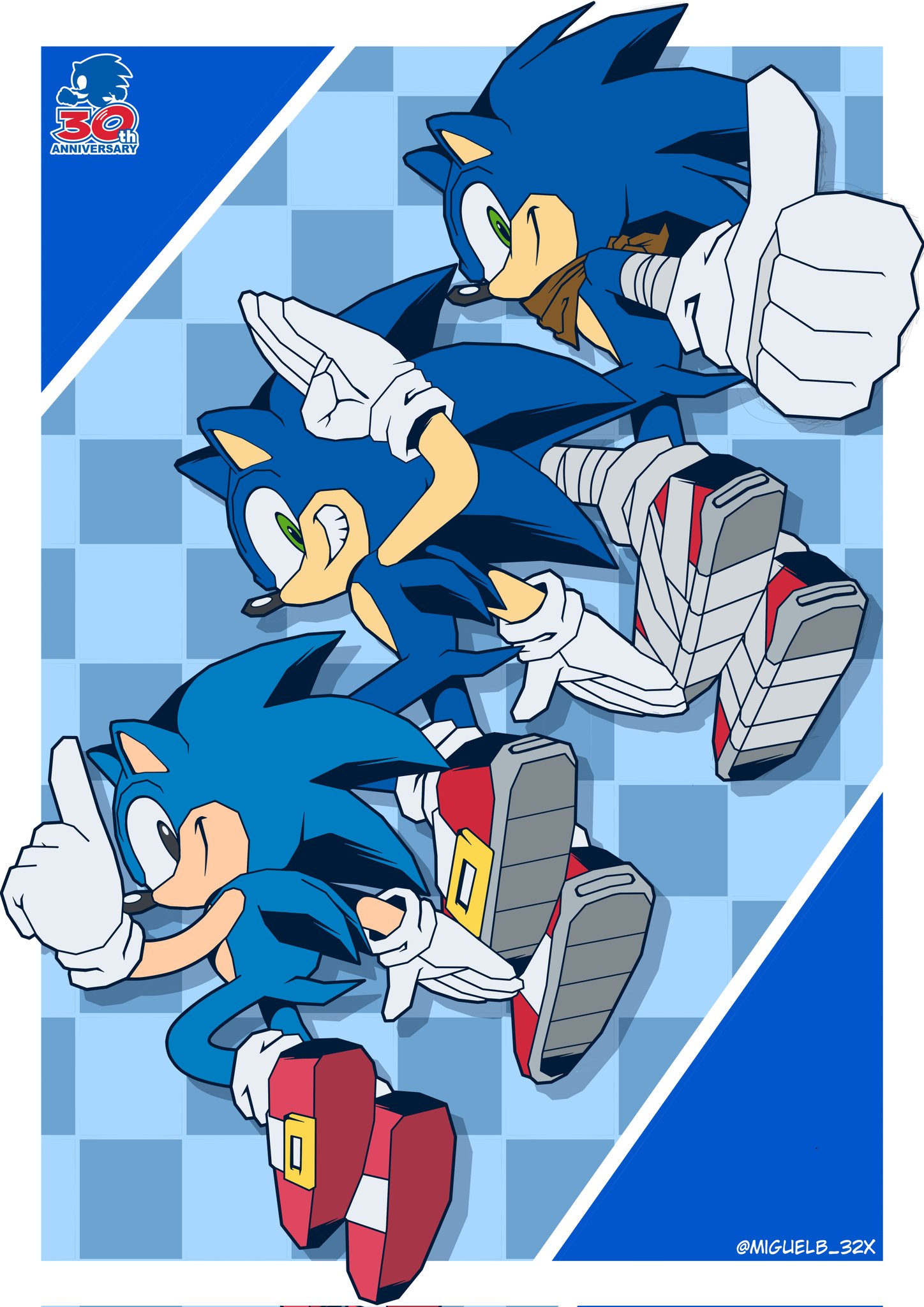 Sonic Generations Tribute Fan Art with Sonic and Tails