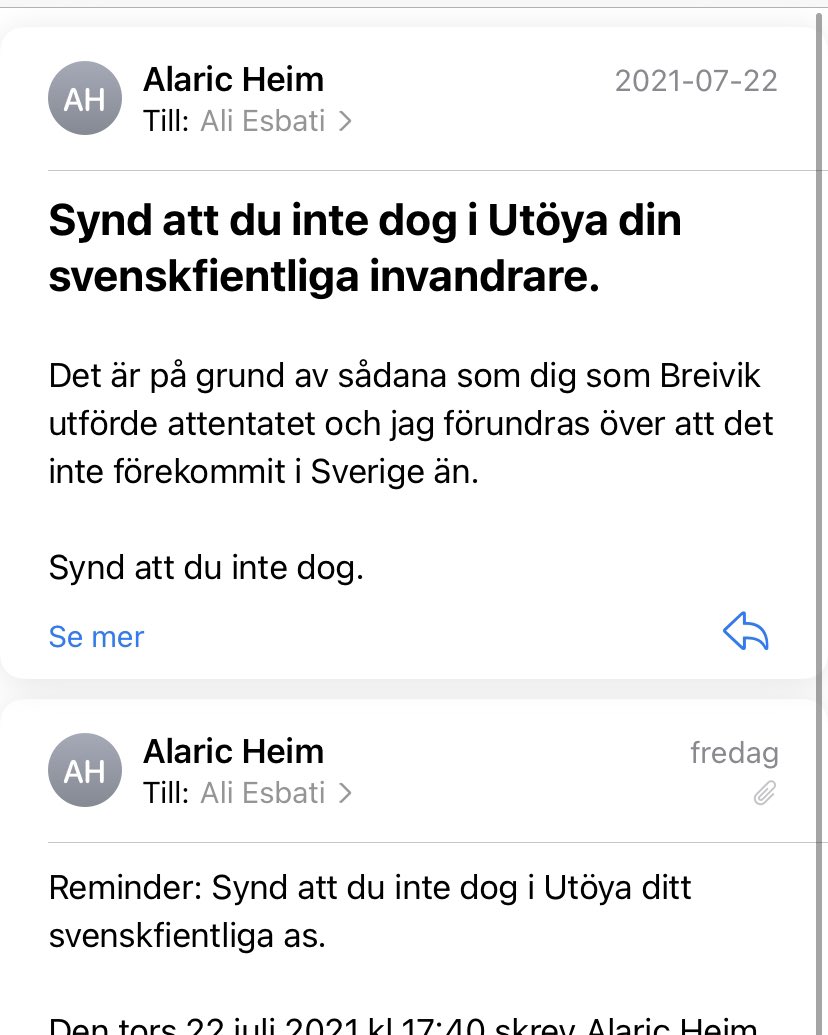 aliesbati's tweet photo. Hade faktiskt inte orkat anmäla den här snubben men han insisterar 🤷🏻‍♂️ https://t.co/n4mVu3AR7L