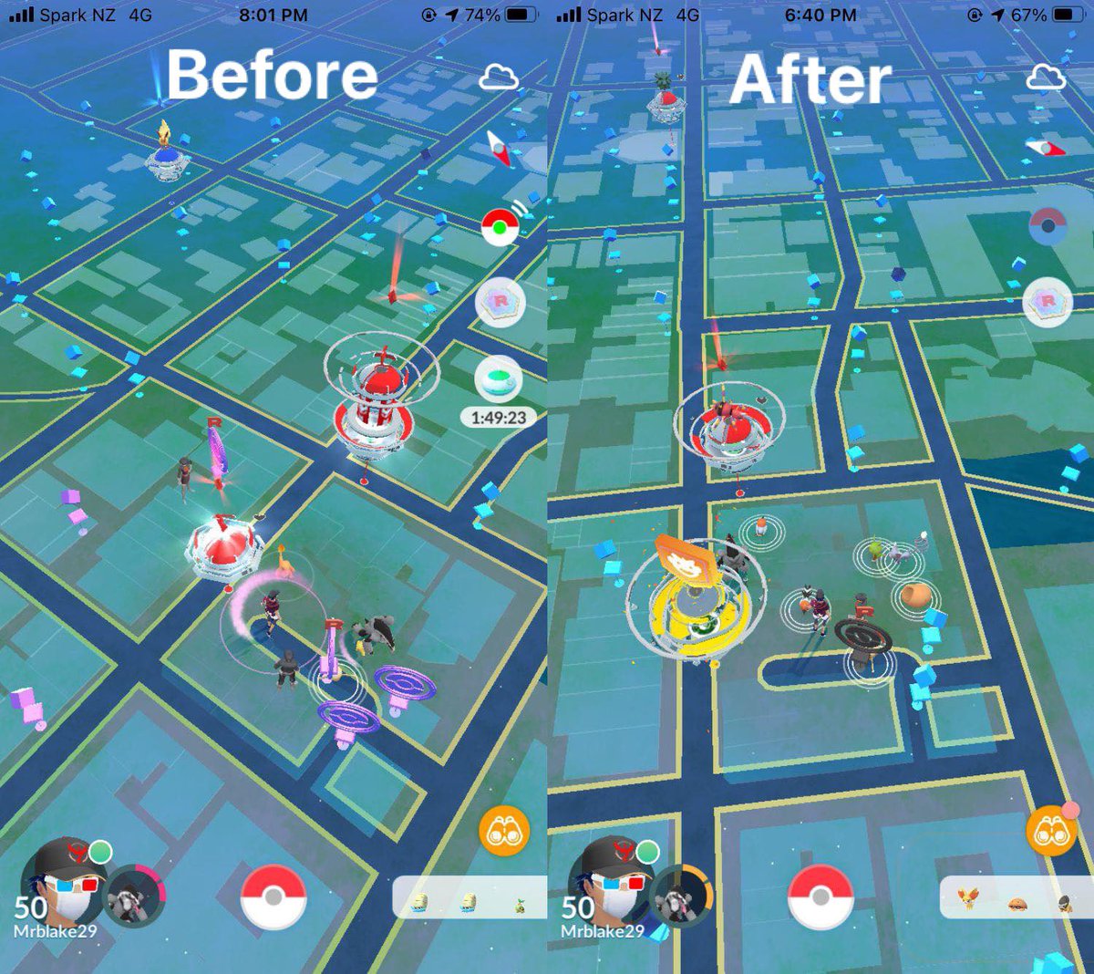 mrblake29's tweet photo. After playing this game actively for 4.5 years, I can say with certainty that the removal of double spin distance is easily the worst decision Niantic has made. [1/3] https://t.co/MnPIhZmxbm