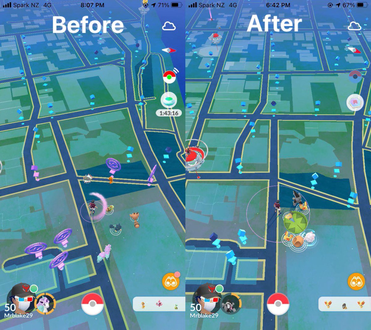 mrblake29's tweet photo. After playing this game actively for 4.5 years, I can say with certainty that the removal of double spin distance is easily the worst decision Niantic has made. [1/3] https://t.co/MnPIhZmxbm
