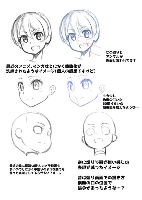 個人的に最近のアニメ、漫画の絵柄についての考察身体の塗りと顔の塗りの違和感についての話じゃなくて、顔のデフォルメについての話最近の神絵師さまがたはCGの発達のせいか、スネ夫やシンちゃんだって360度回転させてませんか? 