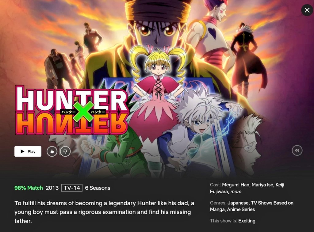 Hunter X Hunter Watch Order
