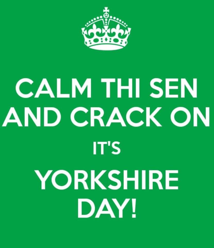 Happy Yorkshire day! All the best people live in Yorkshire (but I am very bias!) 🥳💚🥰 #proudtobeayorkshirelass