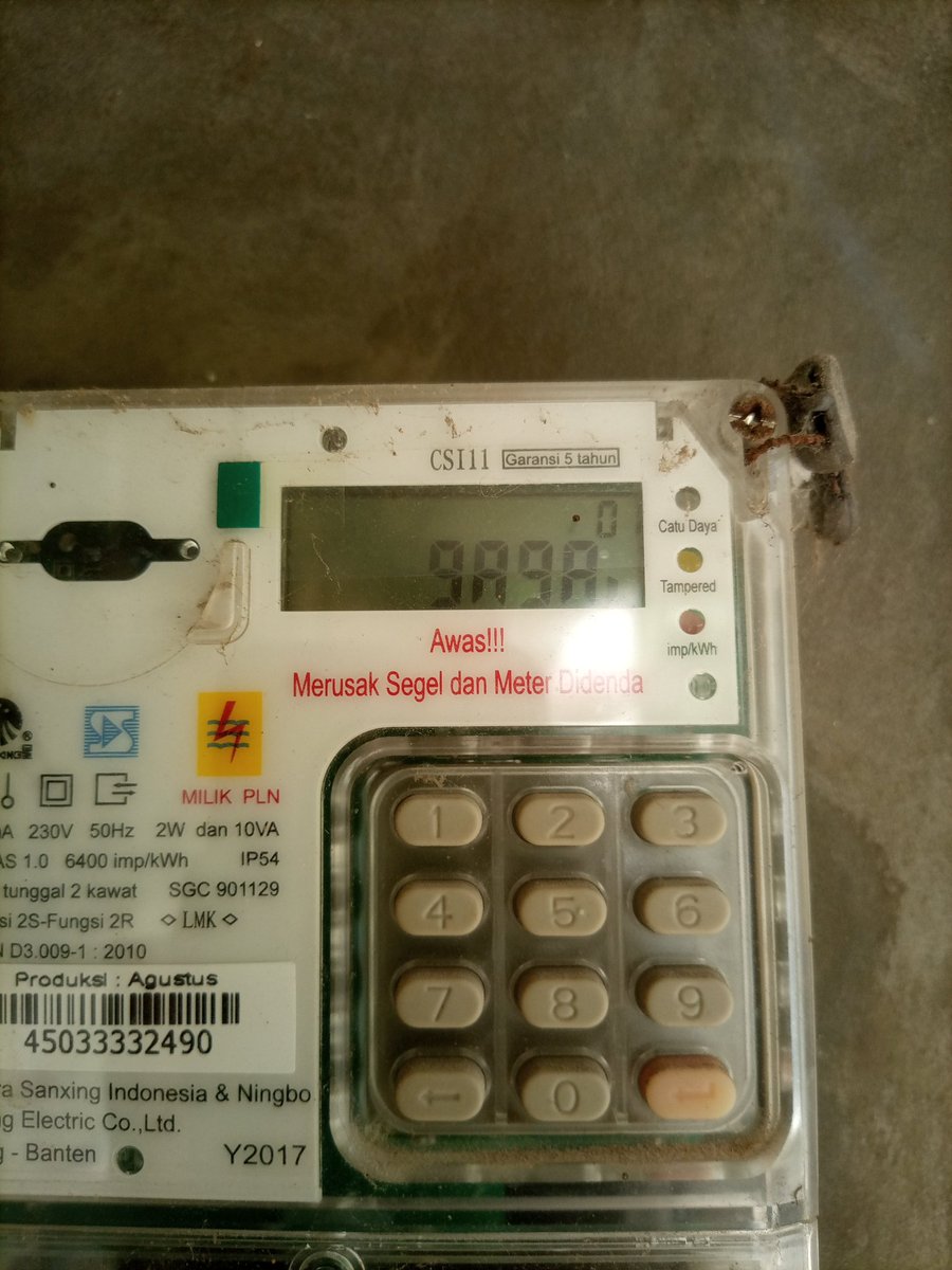 nantoptv's tweet photo. @pln_123 Tolong di bantu..no token PLN tidak bisa di masukan.. keterangan gagal..idpel 45033332490 https://t.co/om2iMQfADJ