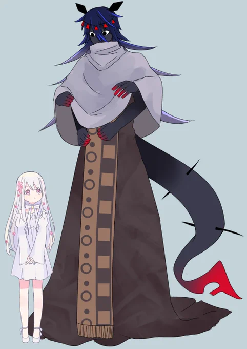 四つ腕の人外さんと女の子 