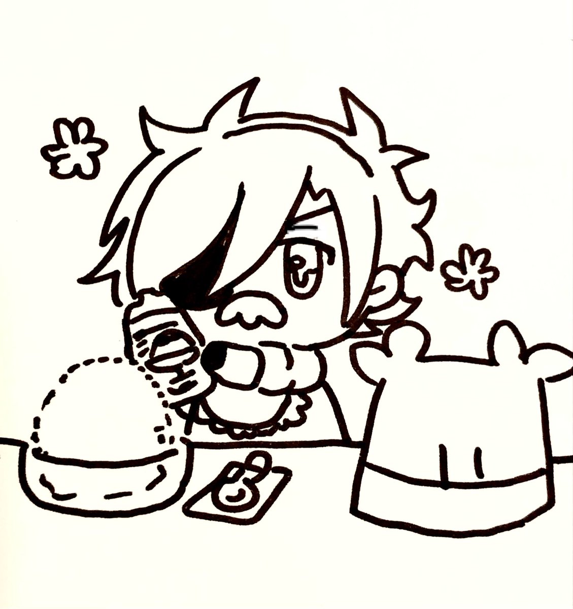 ibuki_to's tweet photo. 最近はおやつ休憩時に作ってもらえるカキ氷が楽しみなすわおじ🍧シロップは自分でかけるよ https://t.co/rE716Wyexn