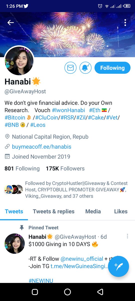 BnLuckystar's tweet photo. @Crypt0kyuubi @GiveAwayHost https://t.co/BVm1Lba9a0