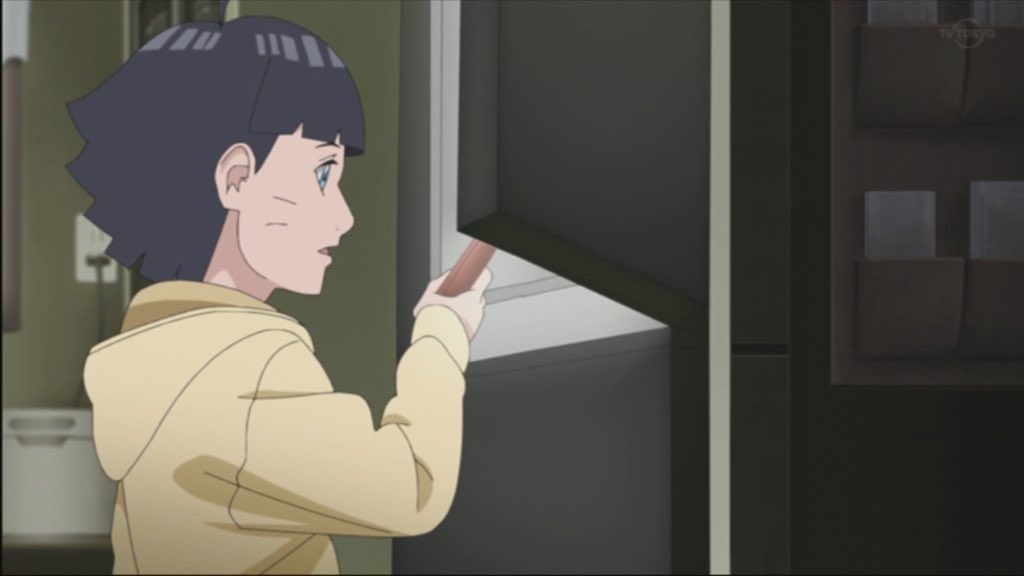 Abdul Zoldyck on X: Himawari taking care of a stray dog! #Boruto