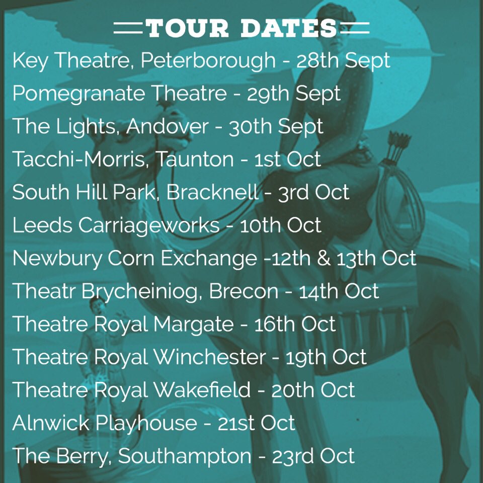 Rehearsals start tomorrow for the Crimes in Egypt tour and we cannot wait to work with this lovely lot <a href="/thornton_b/">Ben Thornton</a> <a href="/OSMalam/">Oliver Malam</a> <a href="/FrancesKeyton/">Frances Keyton</a> and Kirsty Cox! Swipe to see the full tour PLUS an extra venue added Chipping Norton Theatre on Sept 11th.