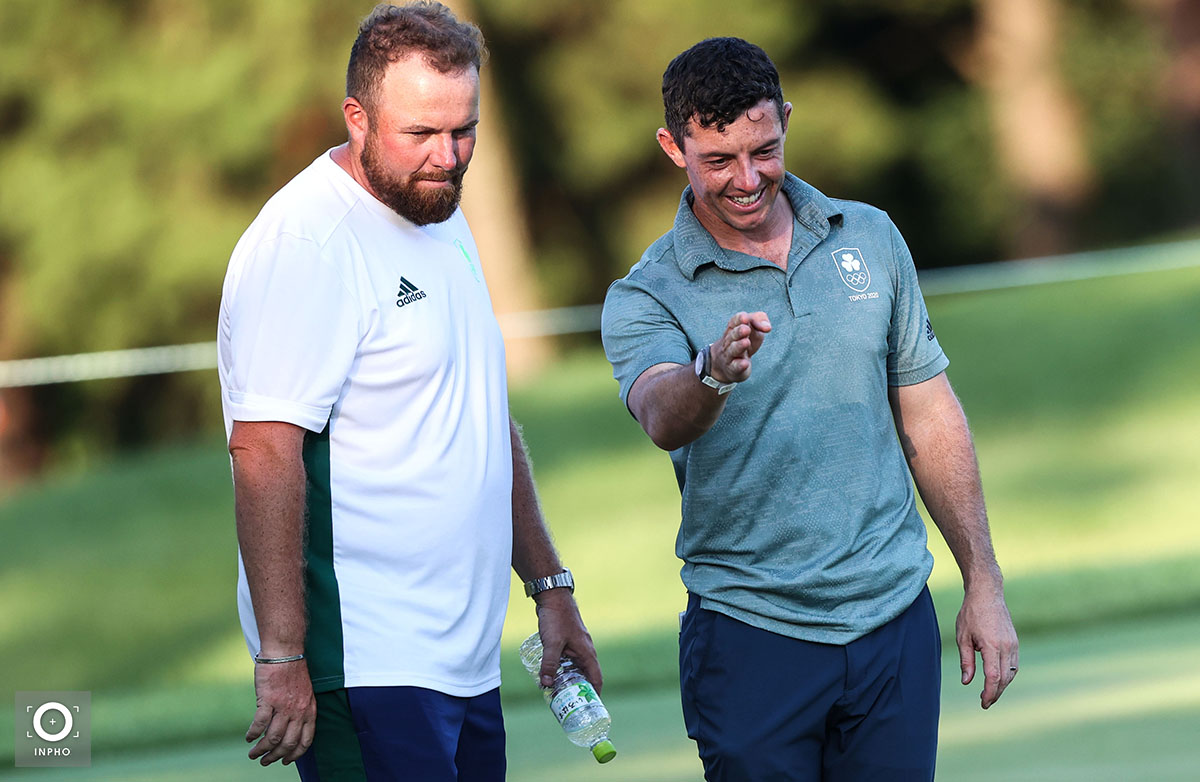 Inpho Photography (@inphosports) on Twitter photo "Game Of Inches!" <a href="/McIlroyRory/">Rory McIlroy</a> with <a href="/ShaneLowryGolf/">Shane Lowry</a> moments after missing a putt to get knocked out of the bronze medal play-off at #Tokyo2020, what a great fews days of golf this has been! (📸 <a href="/MorganTreacy/">Morgan Treacy</a>) "Game Of Inches!" <a href="/McIlroyRory/">Rory McIlroy</a> with <a href="/ShaneLowryGolf/">Shane Lowry</a> moments after missing a putt to get knocked out of the bronze medal play-off at #Tokyo2020, what a great fews days of golf this has been! (📸 <a href="/MorganTreacy/">Morgan Treacy</a>)