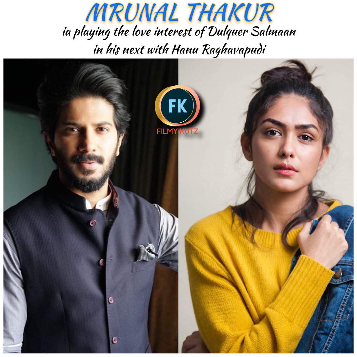 Actress #MrunalThakur is playing the role of SITA in #DulquerSalmaan's upcoming film in which he is playing RAM, a Lieutenant. 

A film by #HanuRaghavapudi 
Music by #VishalChandrasekhar