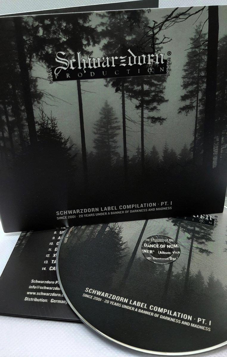 schwarzdornprod's tweet photo. Since 2001, we are working and releasing titles under the banner of Schwarzdorn Production.

For our 20th anniversary, we had the idea to release our first compilation CD with an overview of tracks and bands who released their  album under our label.
 
#blackmetal #compilationcd https://t.co/gxyQc4bqFp