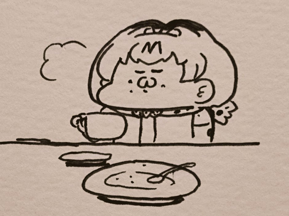 カレー後のコーヒー 