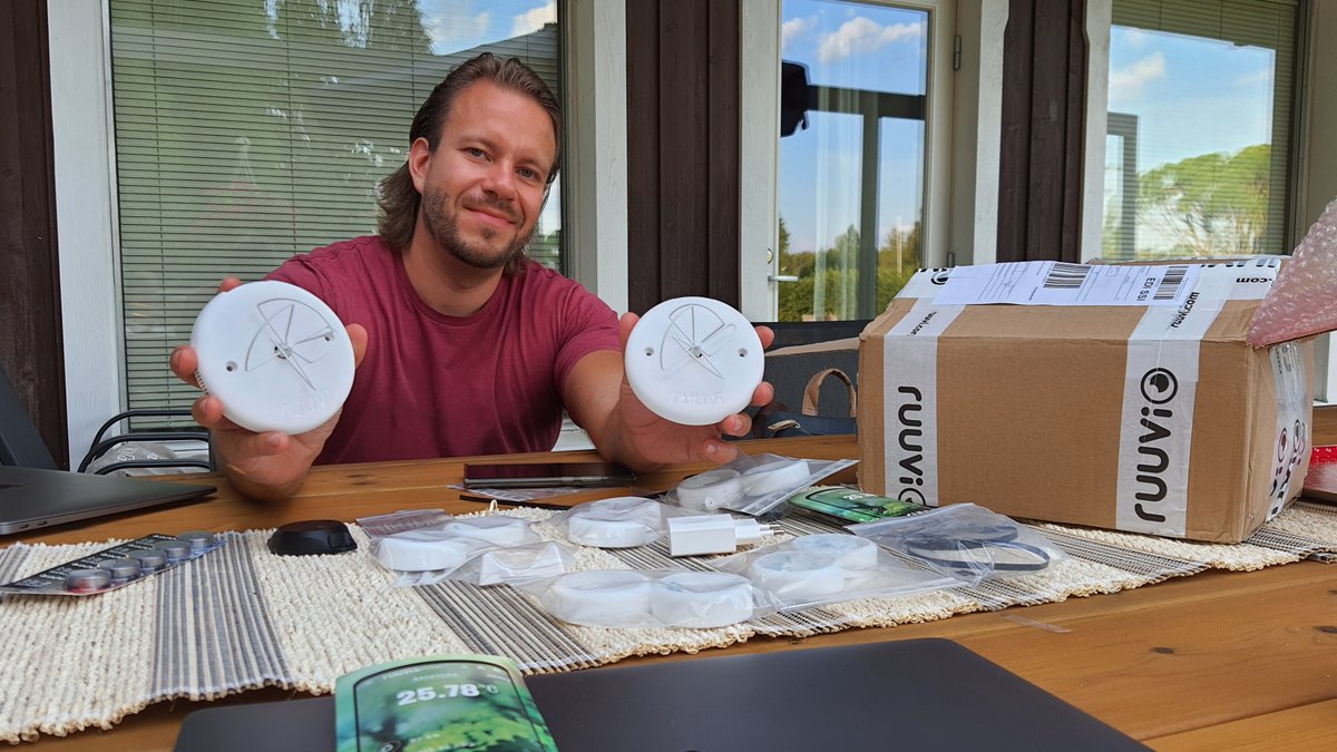 laurijamsa's tweet photo. .@ruuvicom product family is getting bigger! #RuuviGateway collects data of its nearby Ruuvi sensors and stores it to the cloud. No pairing, no complicated configuration, no dropped connections. It just works. Access your sensors anywhere using our mobile apps or web interface. https://t.co/6gw3qiZbFH