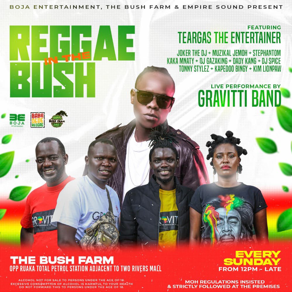 Leo tuko Ruaka #ReggaeInTheBush @thebushfarm with the GRAVITTI BAND)))welcome my people @baba_dede_reggae
