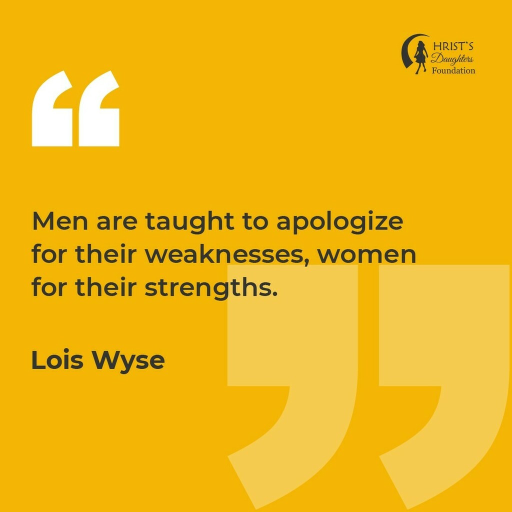 CDTanzania's tweet photo. Men are taught to apologize for their weaknesses, women for their strengths. 
 Lois Wyse

#womenempowerment #quote #womensupportingwomen #quotes #quoteoftheday #womenentrepreneurs #success #womeninbiz #bosschicks #bosschick #entrepreneur #mikonoyetu @mikono_yetu #tanzania
#n… https://t.co/3lvd1SZBN3