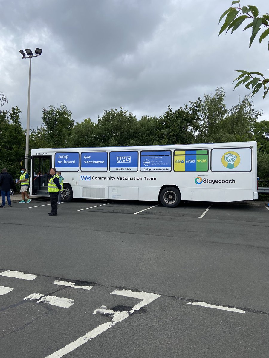 East End folk, the vaccine bus is at Byker Morrisons Car Park today