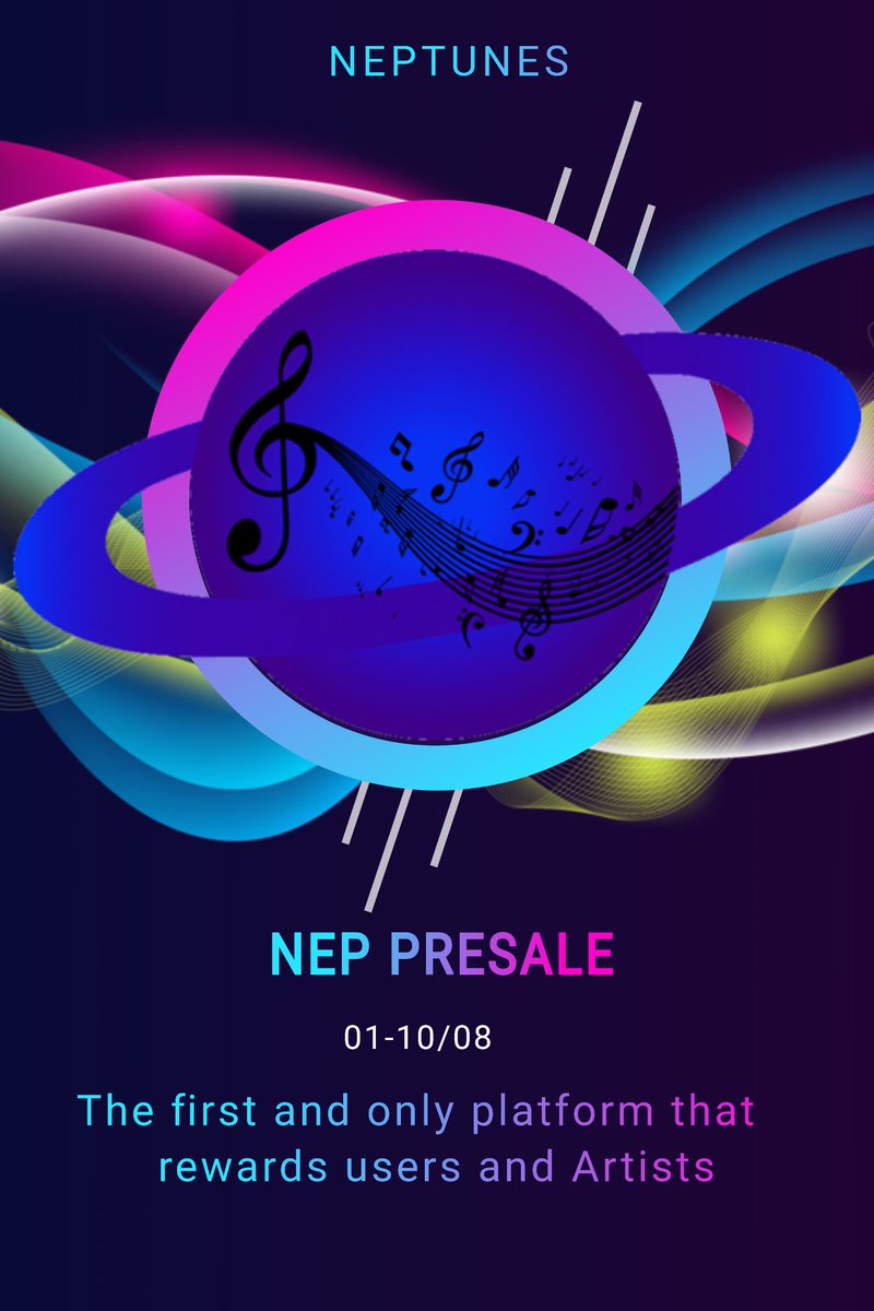 Neptunesfinance's tweet photo. $NEP #PRESALE #BSC #MUSIC https://t.co/rDfYnRw4hW